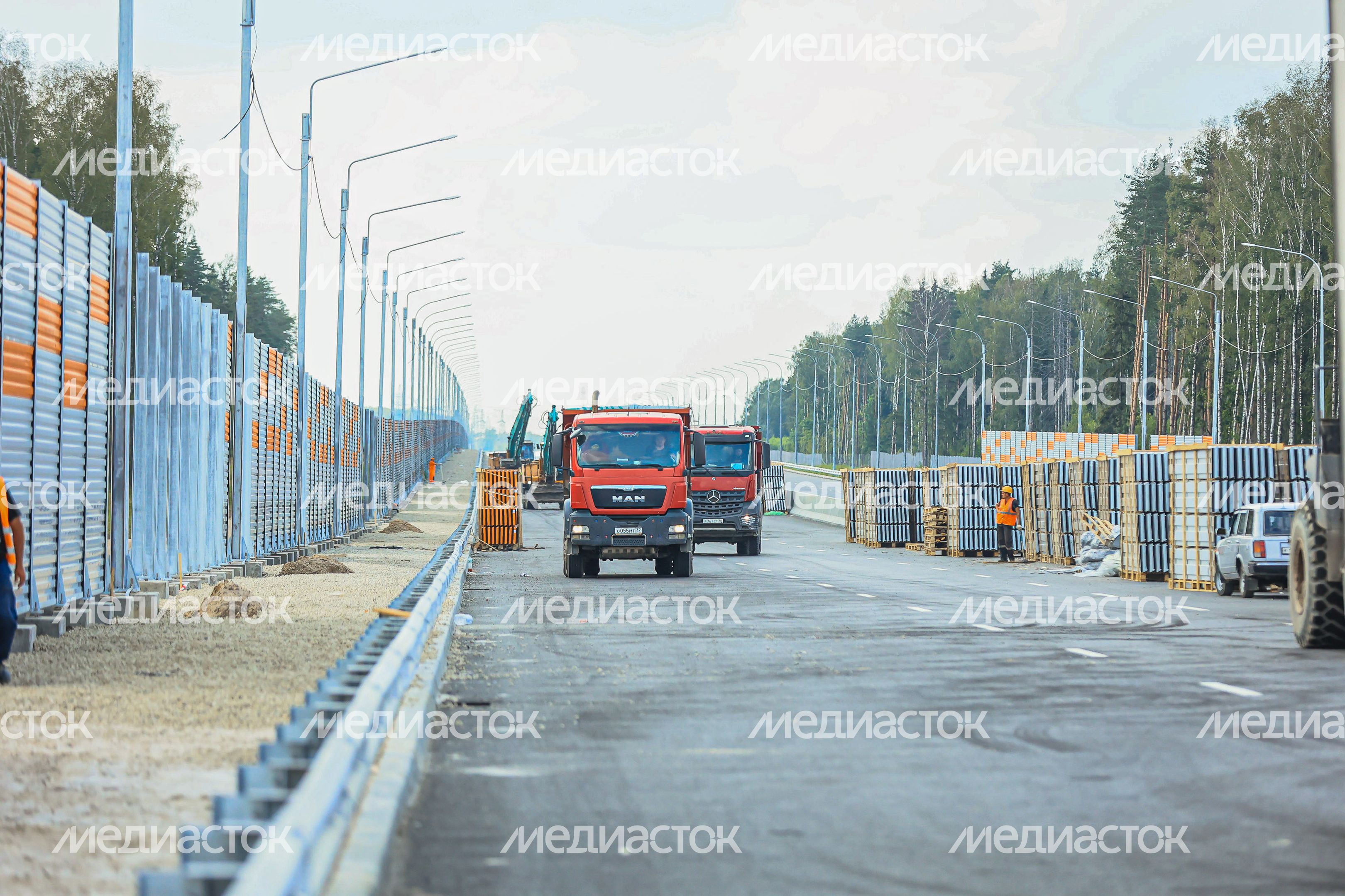 Проверка хода строительства подмосковного участка М-12 «Москва-Казань» Губернатором Подмосковья