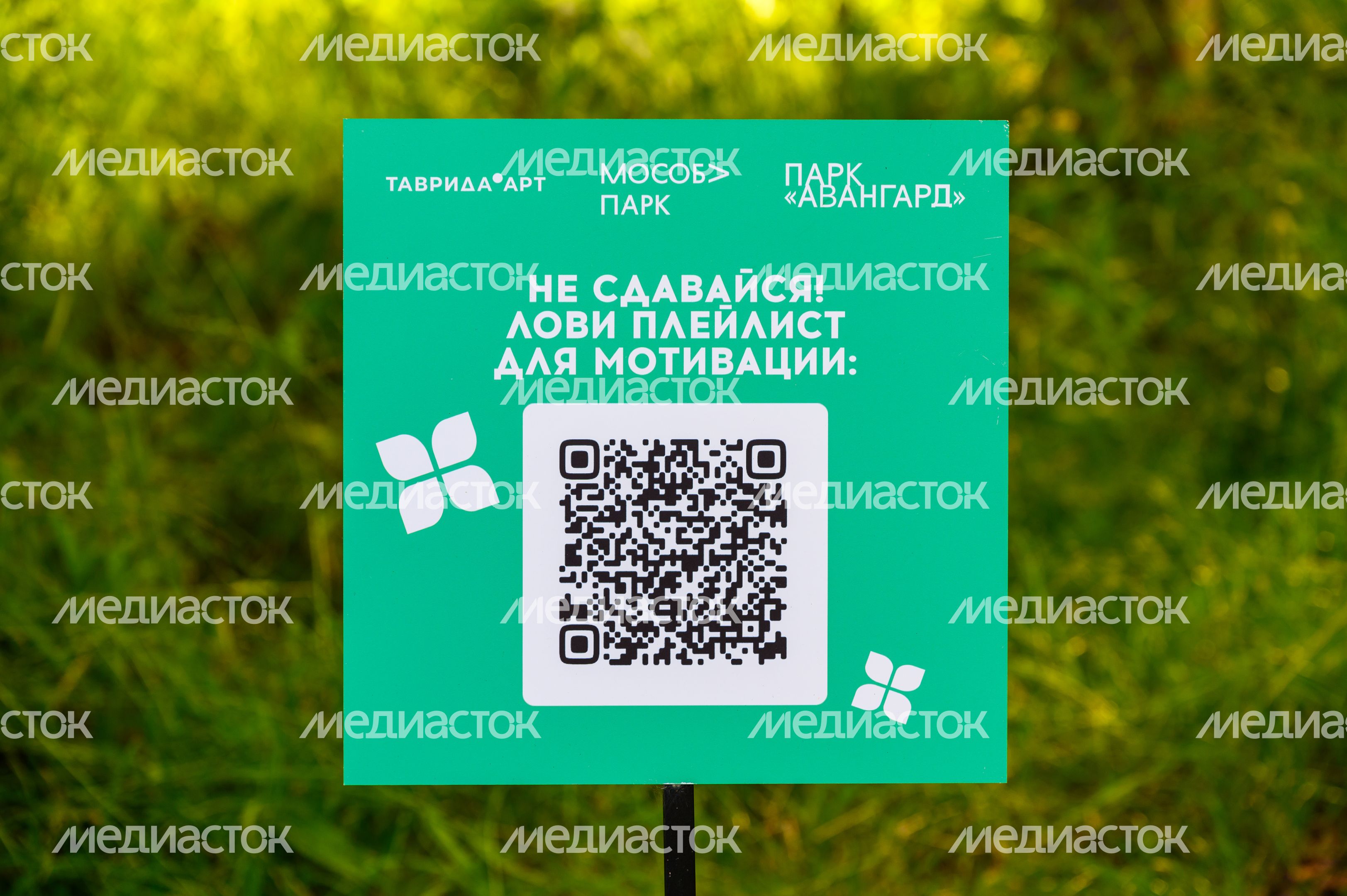 QR-код для прослушивания музыки в парке «Авангард» летом в Электростали QR-код для прослушивания музыки в парке «Авангард» летом в Электростали