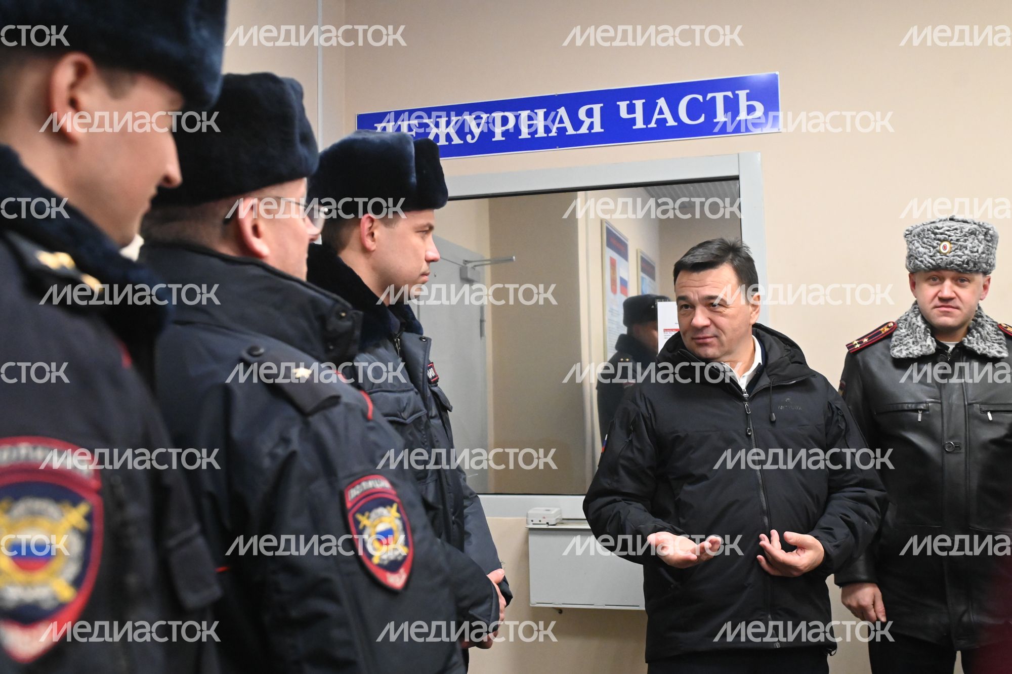 Рабочий визит Губернатора Подмосковья в Отрадненский отдел полиции Красногорска