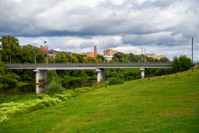 Мост через Клязьму в парке 30-летия Победы в Орехово-Зуево