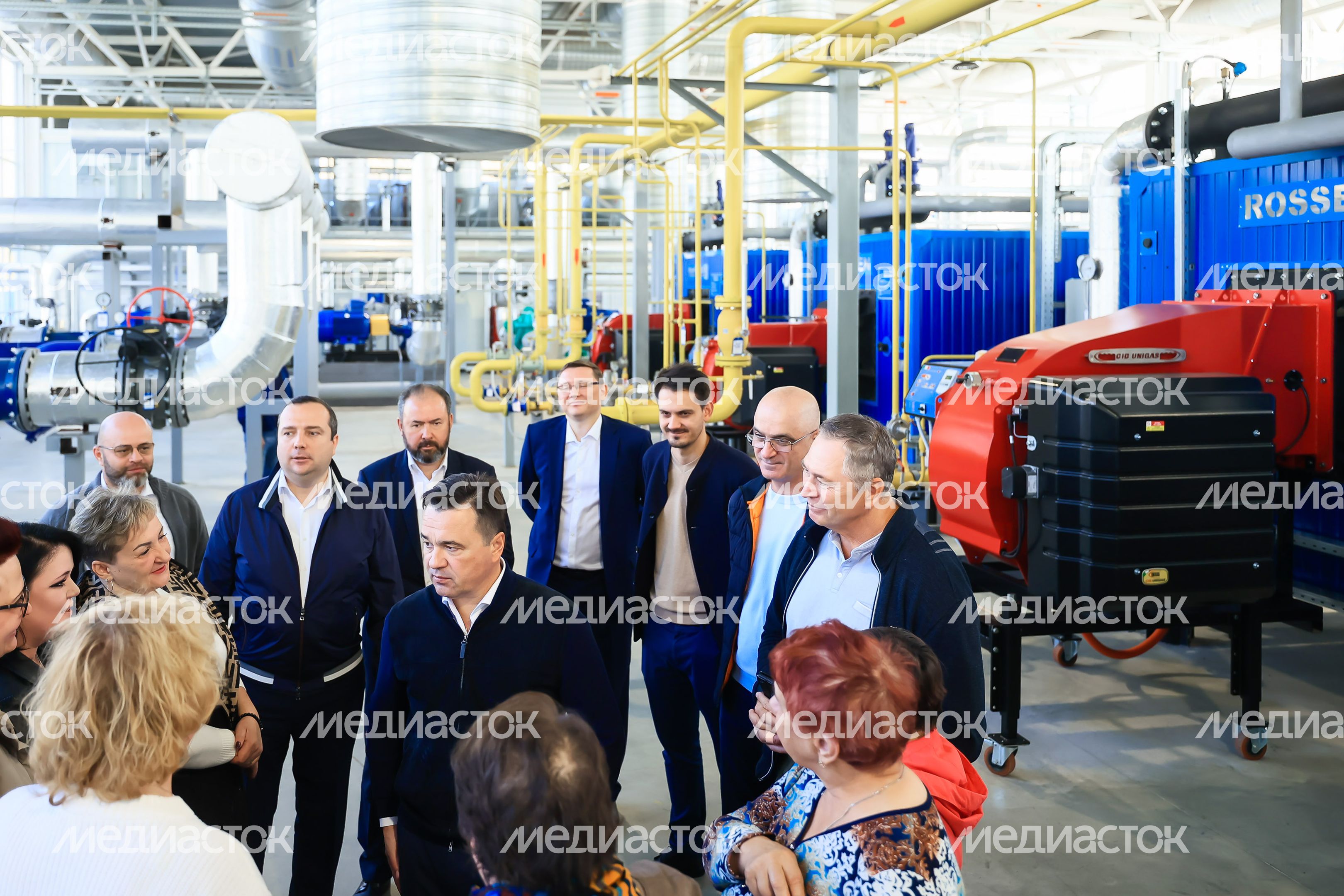 Осмотр новой котельной и реконструируемого участка теплосети в Королеве Губернатором Подмосковья