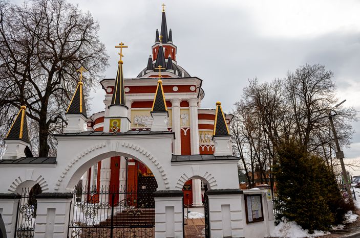 Весенние виды Церкви Николая Чудотворца в селе Царево