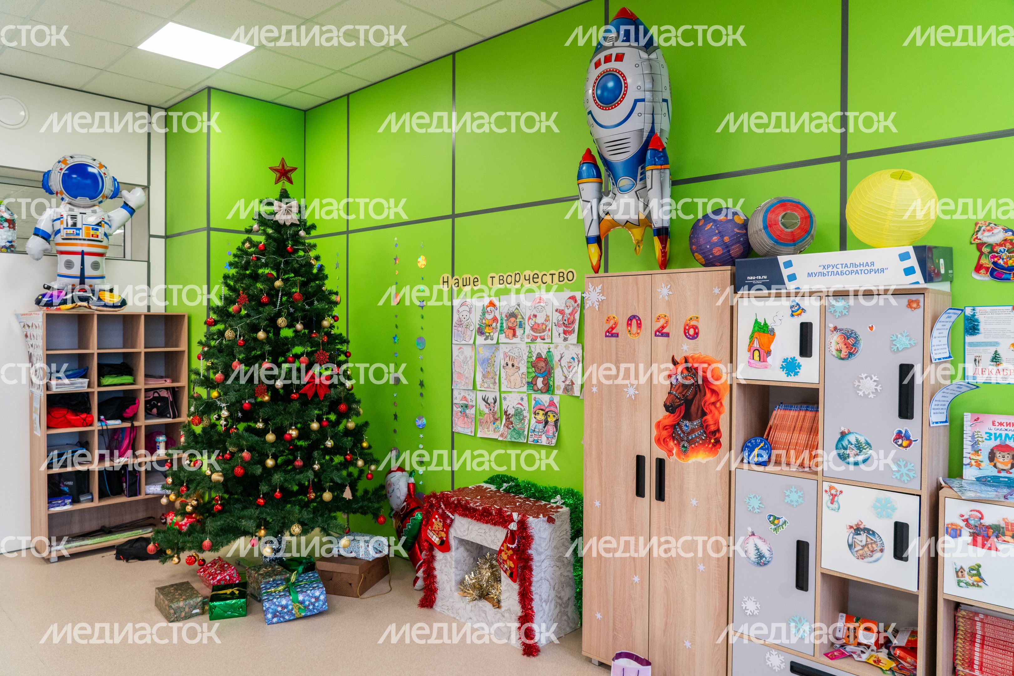 Учебный класс нового корпуса «Интеллектуал» школы «КвантУм» им. Героя СССР В. Фабричнова в мкр. Восточный Звенигорода