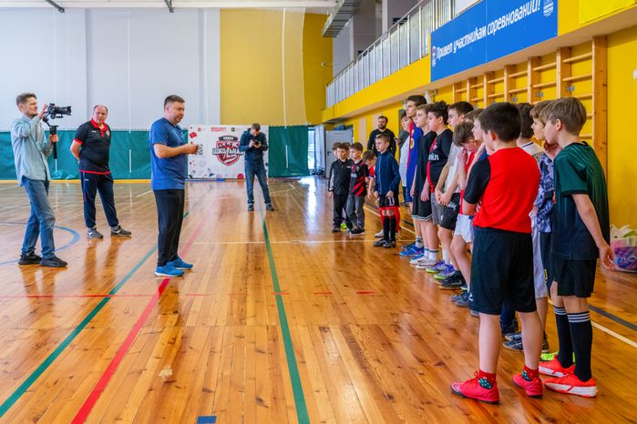 Школьная лига по футзалу в Химках. Мастер-класс от Константина Маевского