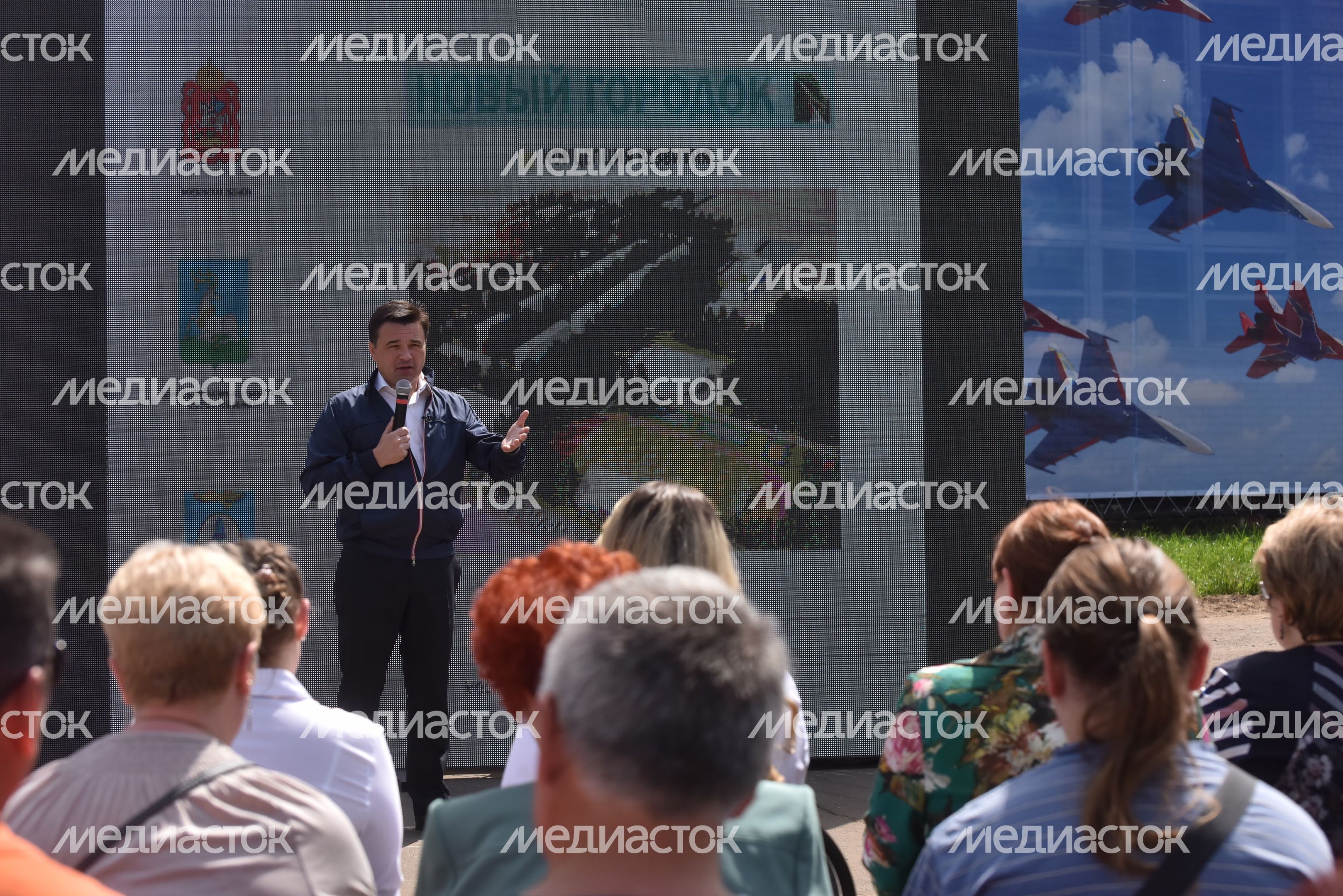 А. Воробьев посетил поселок Новый Городок Одинцовского района