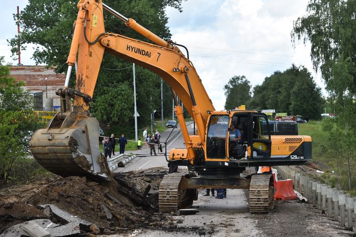 Последствия прорыва дамбы в Рузе
