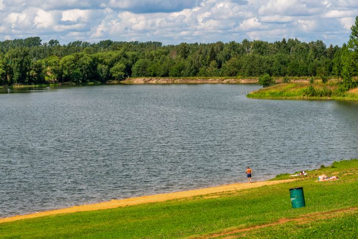 Синьковское водохранилище в поселке Новосиньково Дмитровского округа