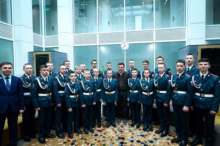 Встреча Губернатора Подмосковья с ребятами из кадетской школы «Корабелы Прионежья»