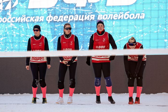Волейбол на снегу в Одинцово