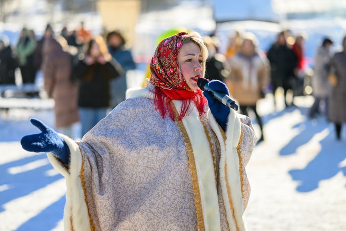 Народные гулянья на Масленице в Мураново