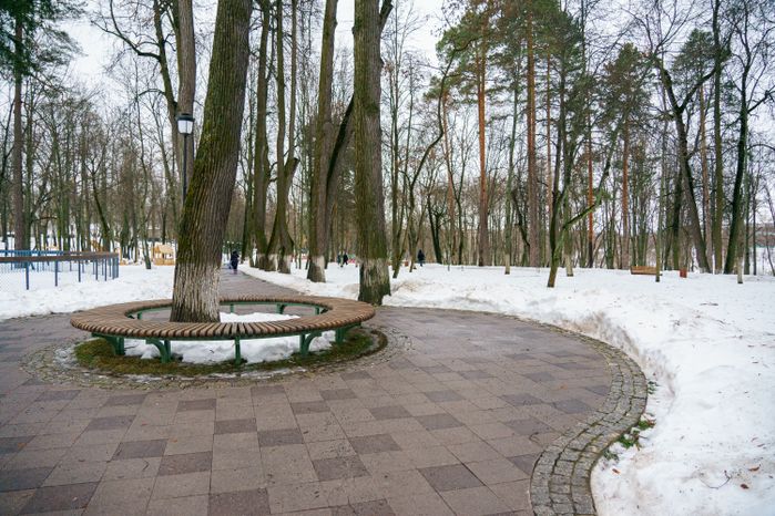 Раменский городской парк культуры и отдыха зимой