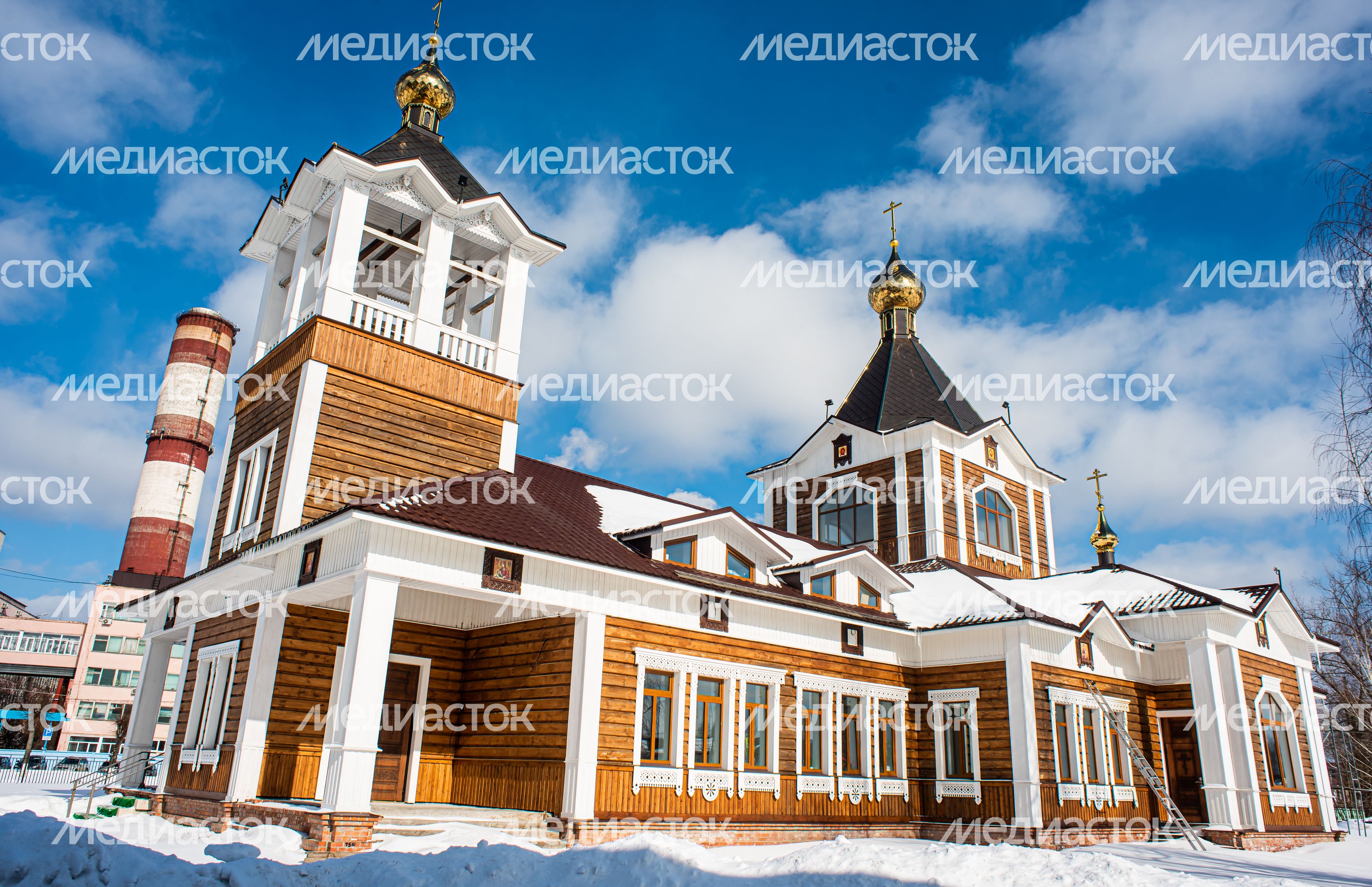 Зимние виды города Электрогорск