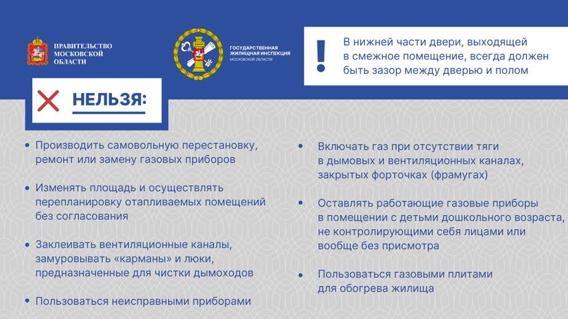 Основные правила использования газа в быту
