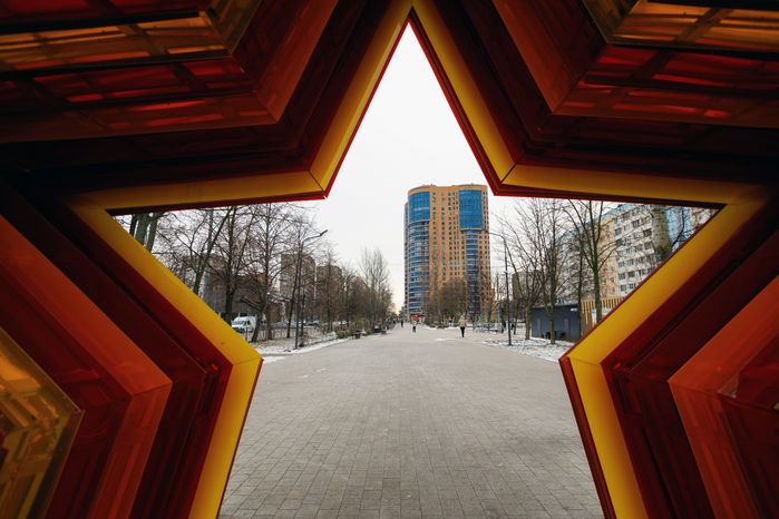 Александровский сквер в Реутове зимой 2025