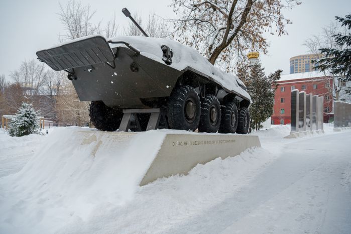 Реутов. Сквер Победы. Зима
