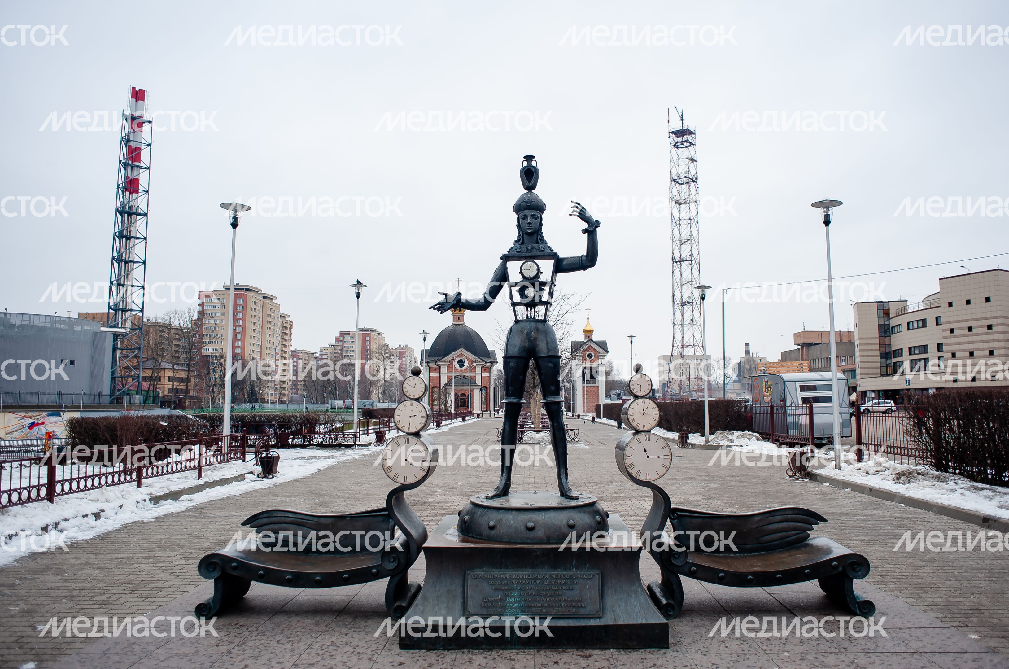 Зимние виды города Щелково