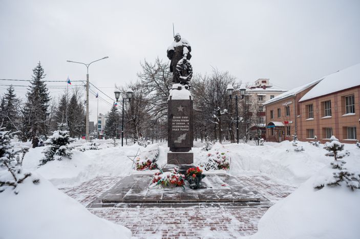 Зимние виды города Солнечногорск