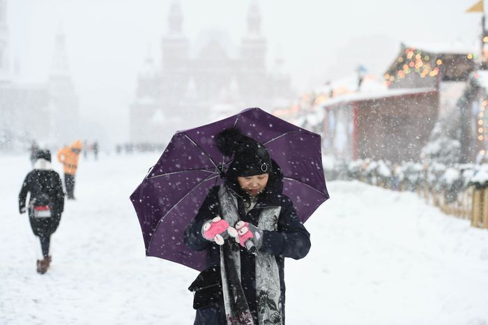 Рекордный снегопад в Москве и Подмосковье
