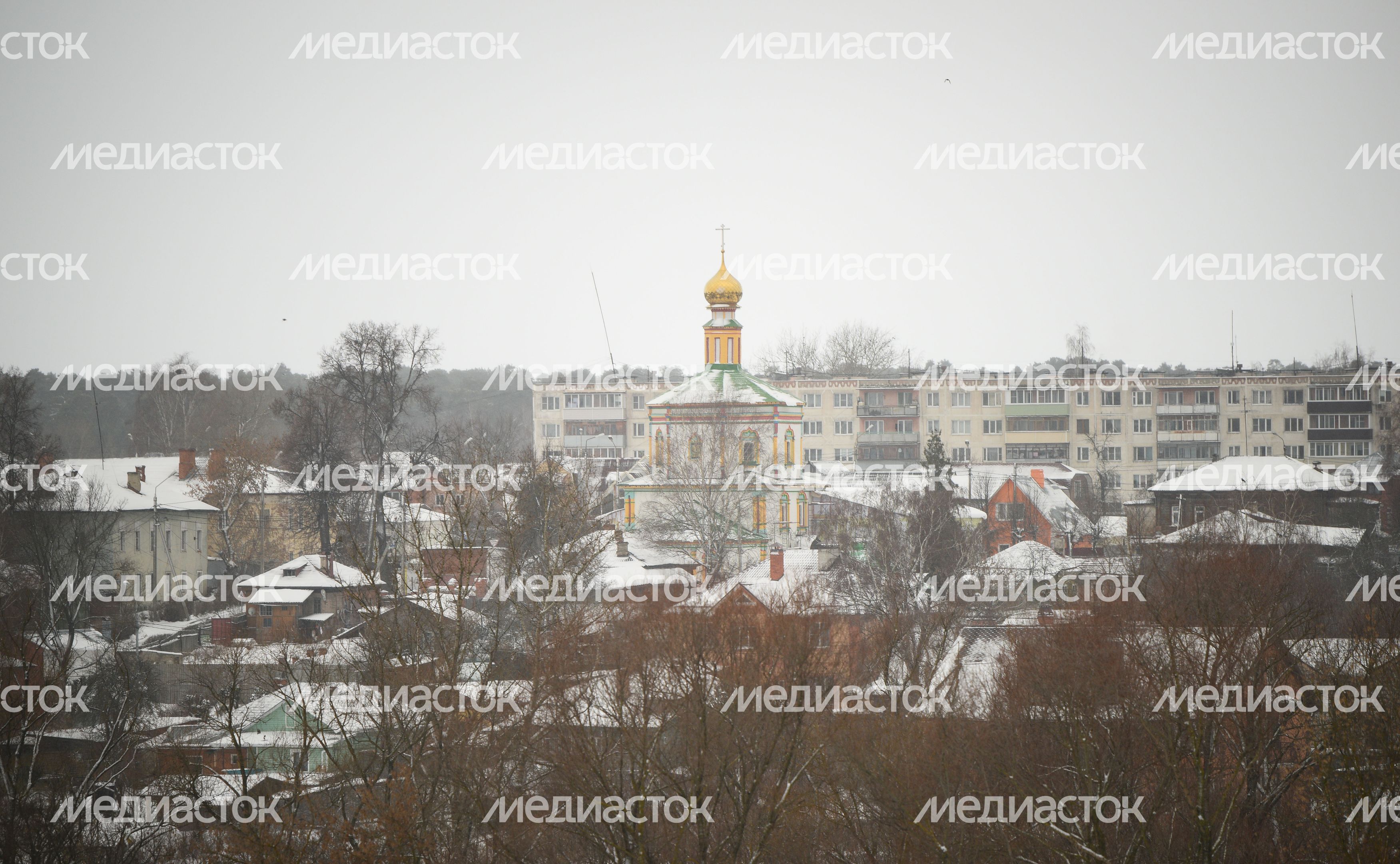 Виды города Серпухов зимой