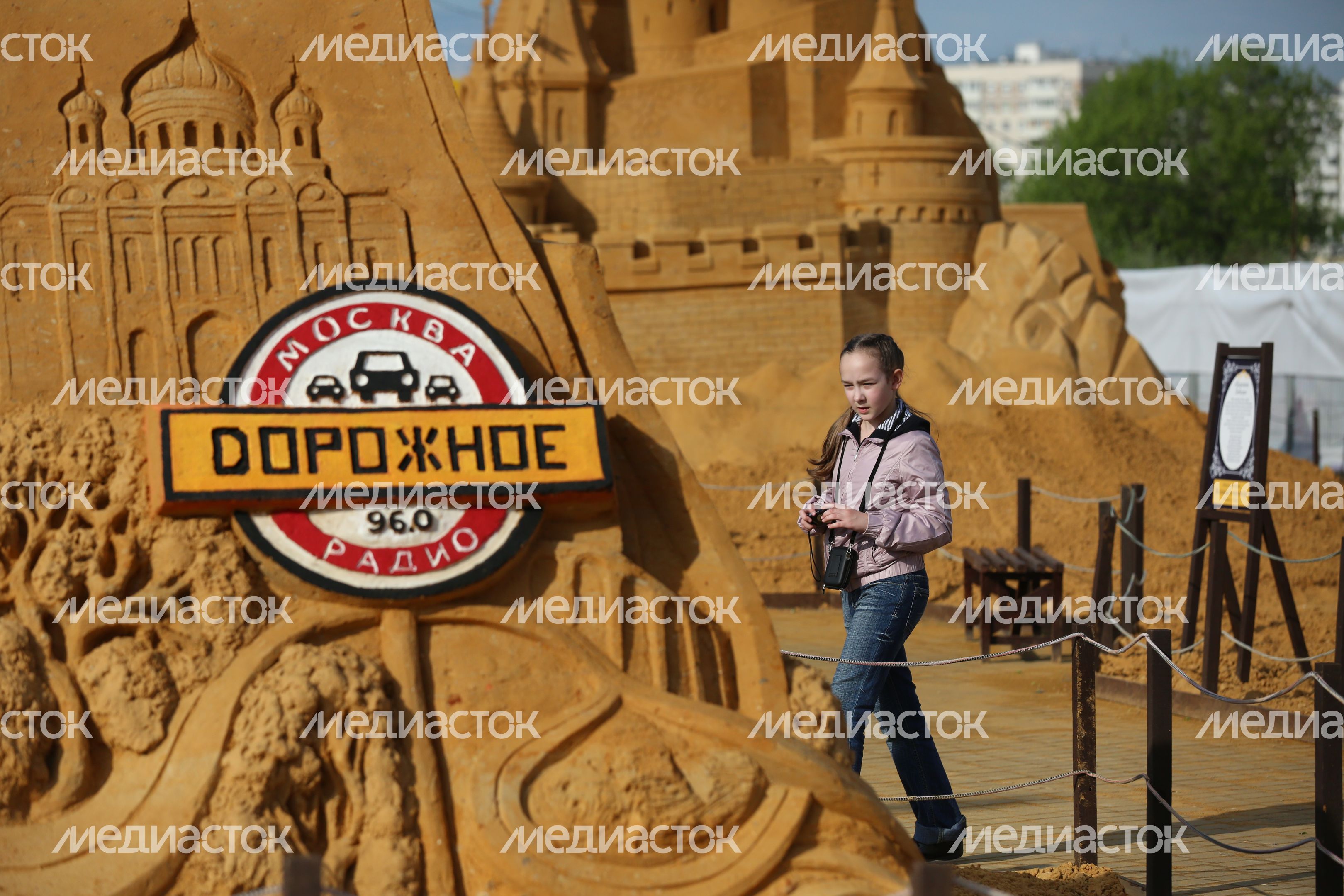 Чемпионат по скульптуре из песка в Москве