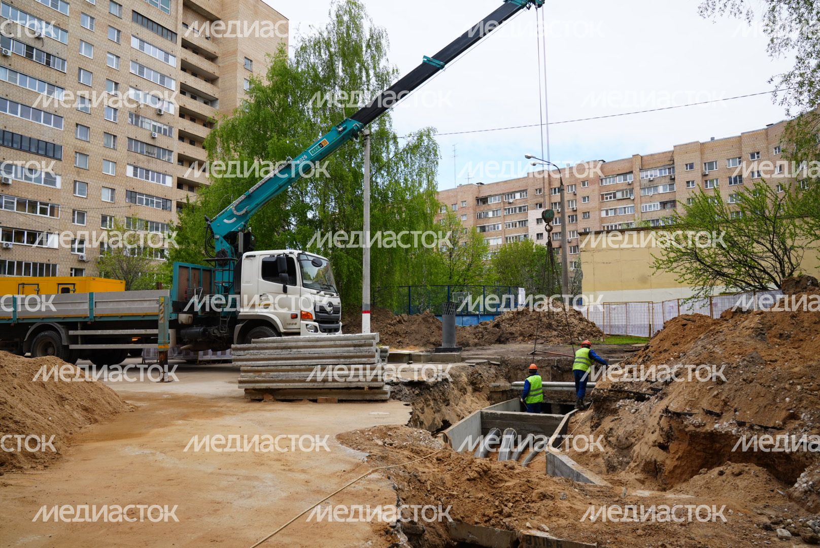 Проверка губернатором ремонта теплосетей в Химках