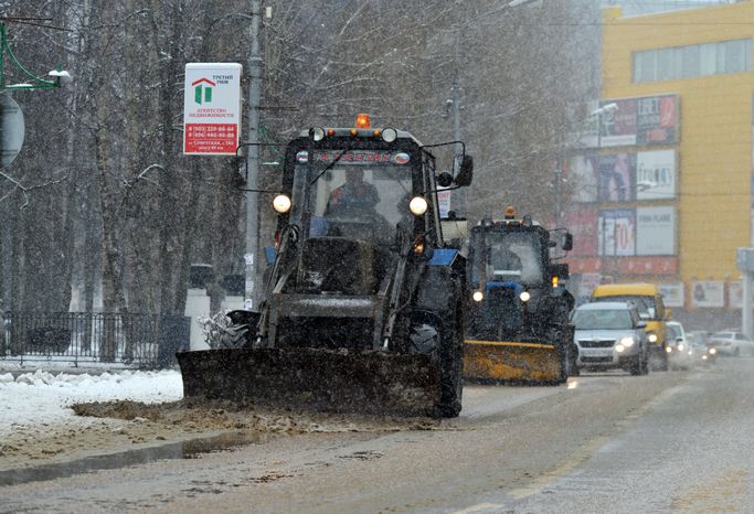 Снегопад в Воскресенске