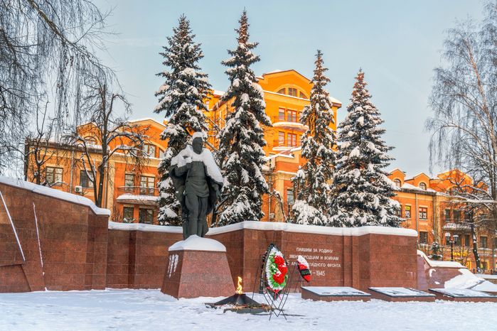 Зимние виды Звенигорода