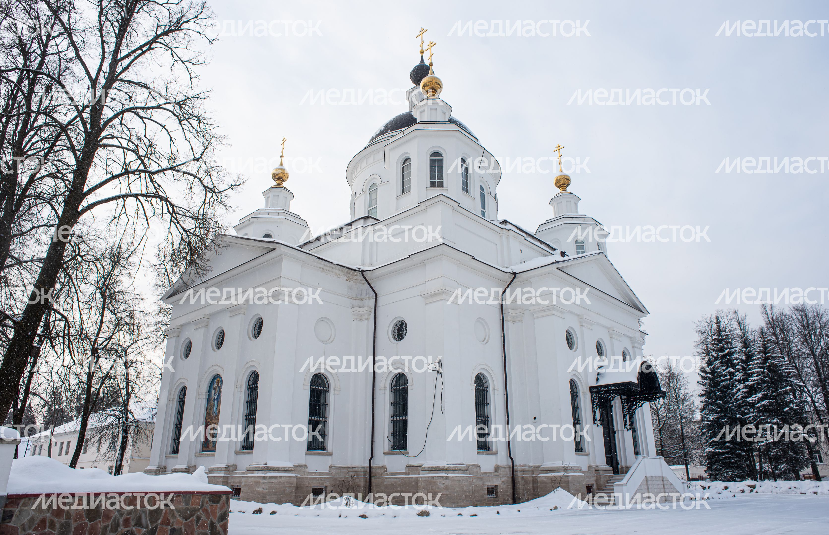 Зимние виды Николо-Берлюковской пустыни