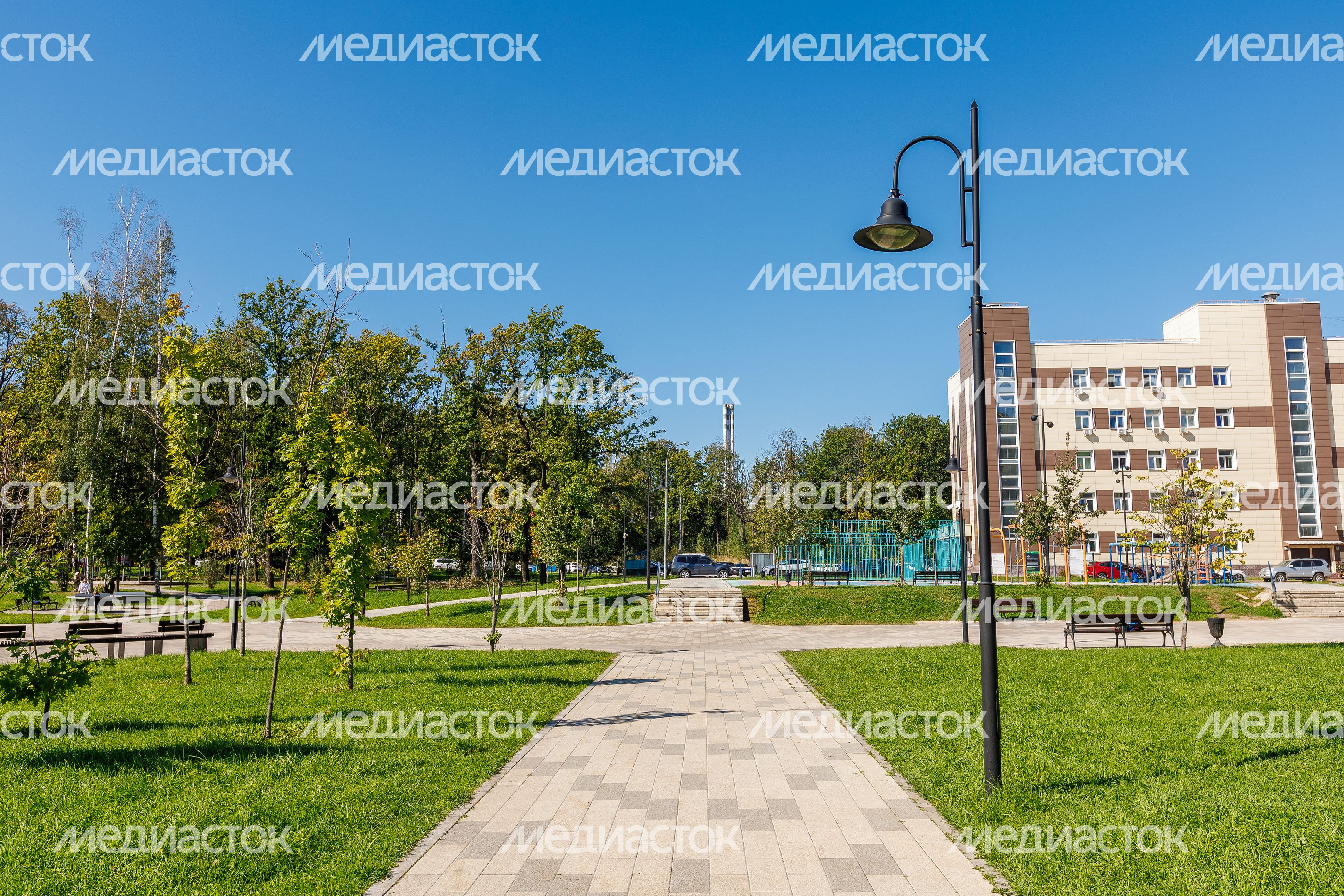 Владимирский парк в Балашихе летом Владимирский парк в Балашихе летом