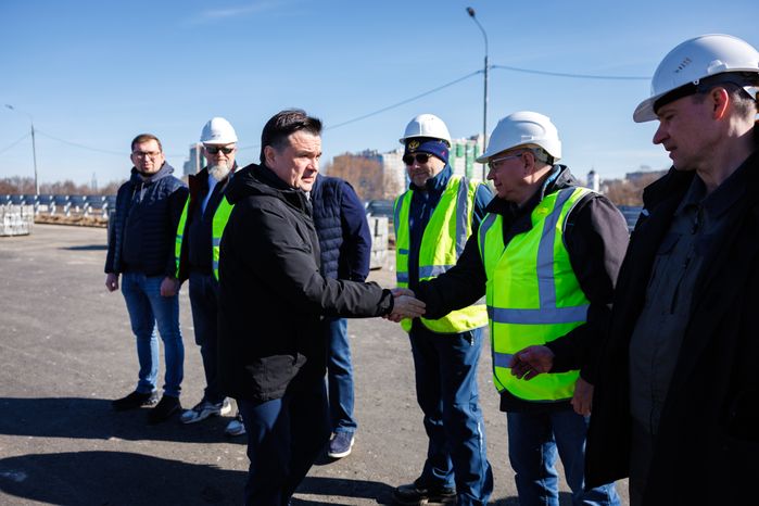 Андрей Воробьев проверил работу нового участка ЮЛА от обхода п. Октябрьский до Егорьевского шоссе