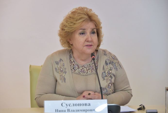 Пресс-конференция Нины Суслоновой в Доме Правительства МО