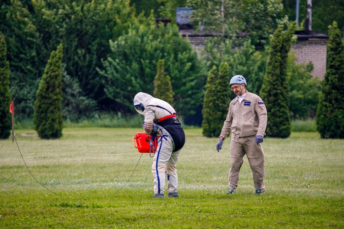 В Звездном городке прошла тренировка спасательной операции космонавтов