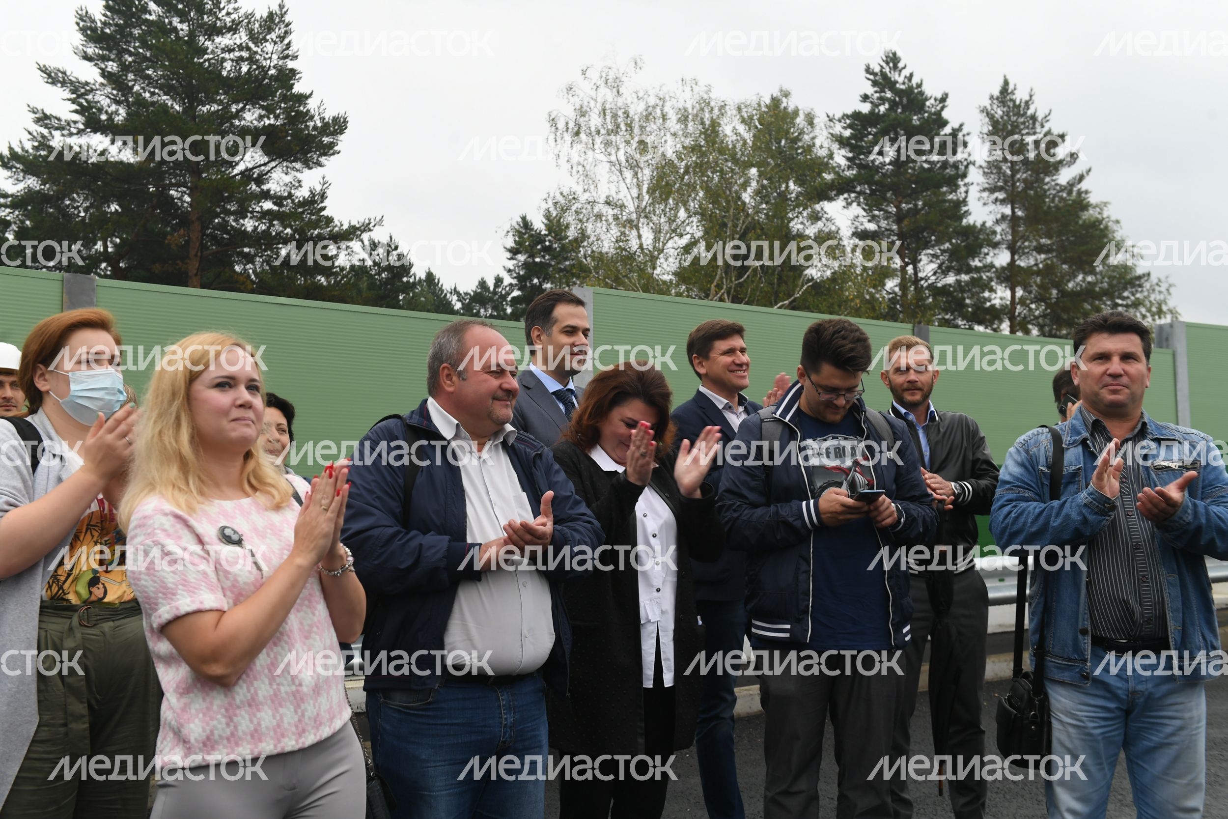 Открытие рабочего движения по путепроводу в Дедовске
