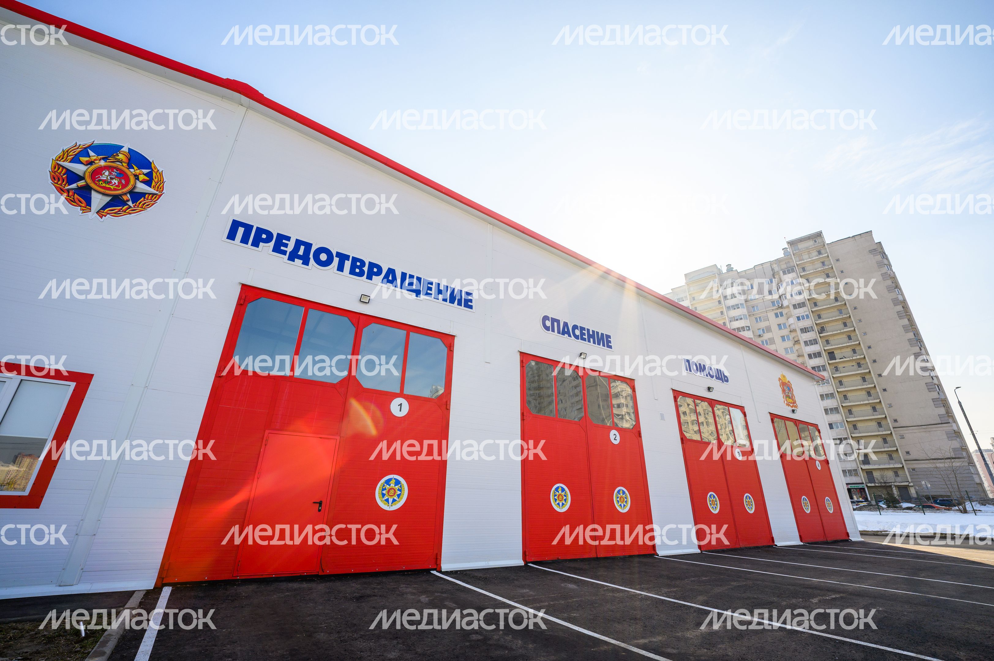 Новое пожарное депо 202-й пожарно-спасательной части территориального управления №6 ГКУ МО «Мособлпожспас» в Балашихе Новое пожарное депо 202-й пожарно-спасательной части территориального управления №6 ГКУ МО «Мособлпожспас» в Балашихе