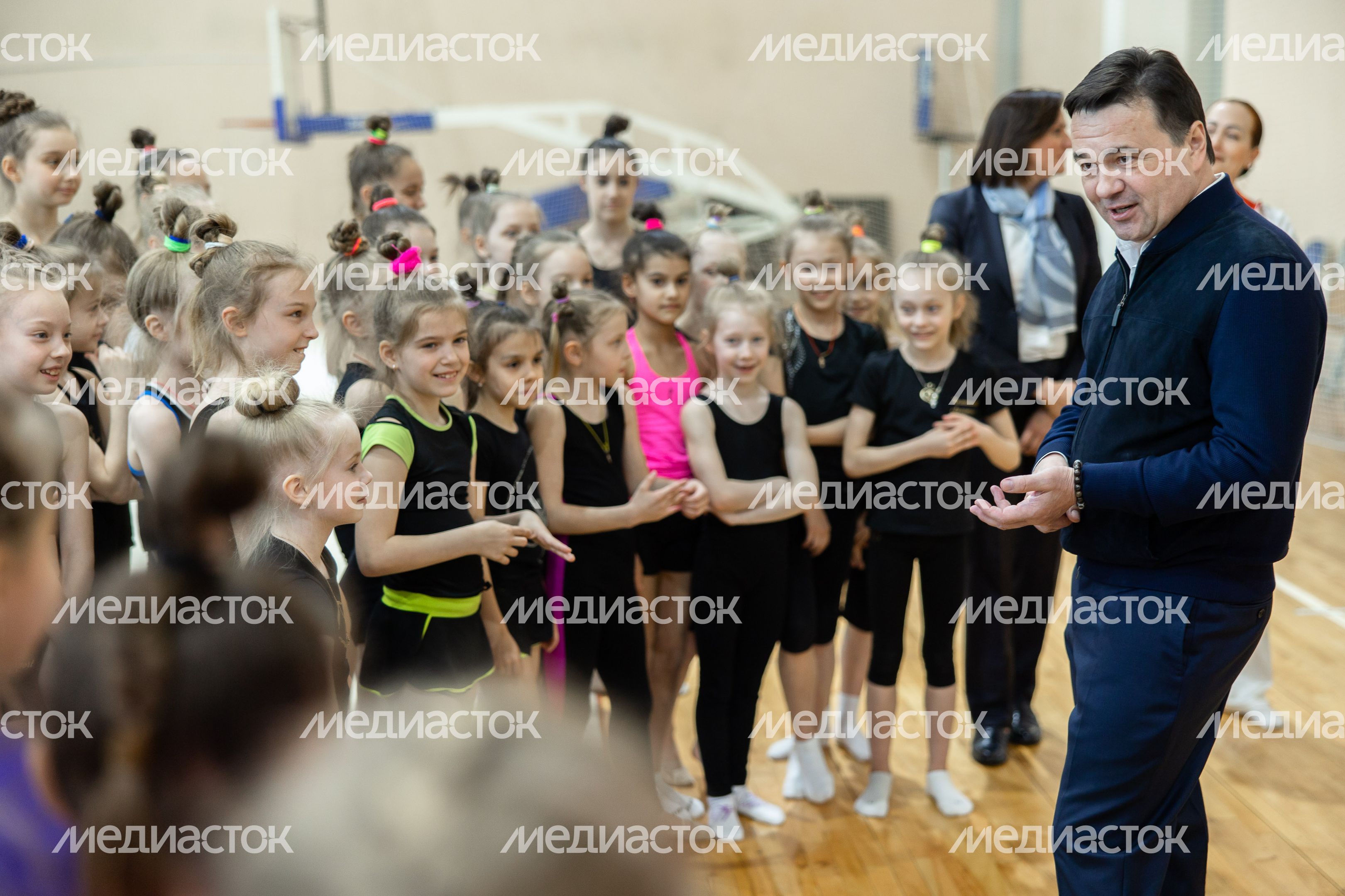 Посещение дворца спорта в Чехове Губернатором Подмосковья