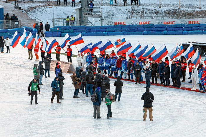 Чемпионат России по мотогонкам на льду в Красногорске