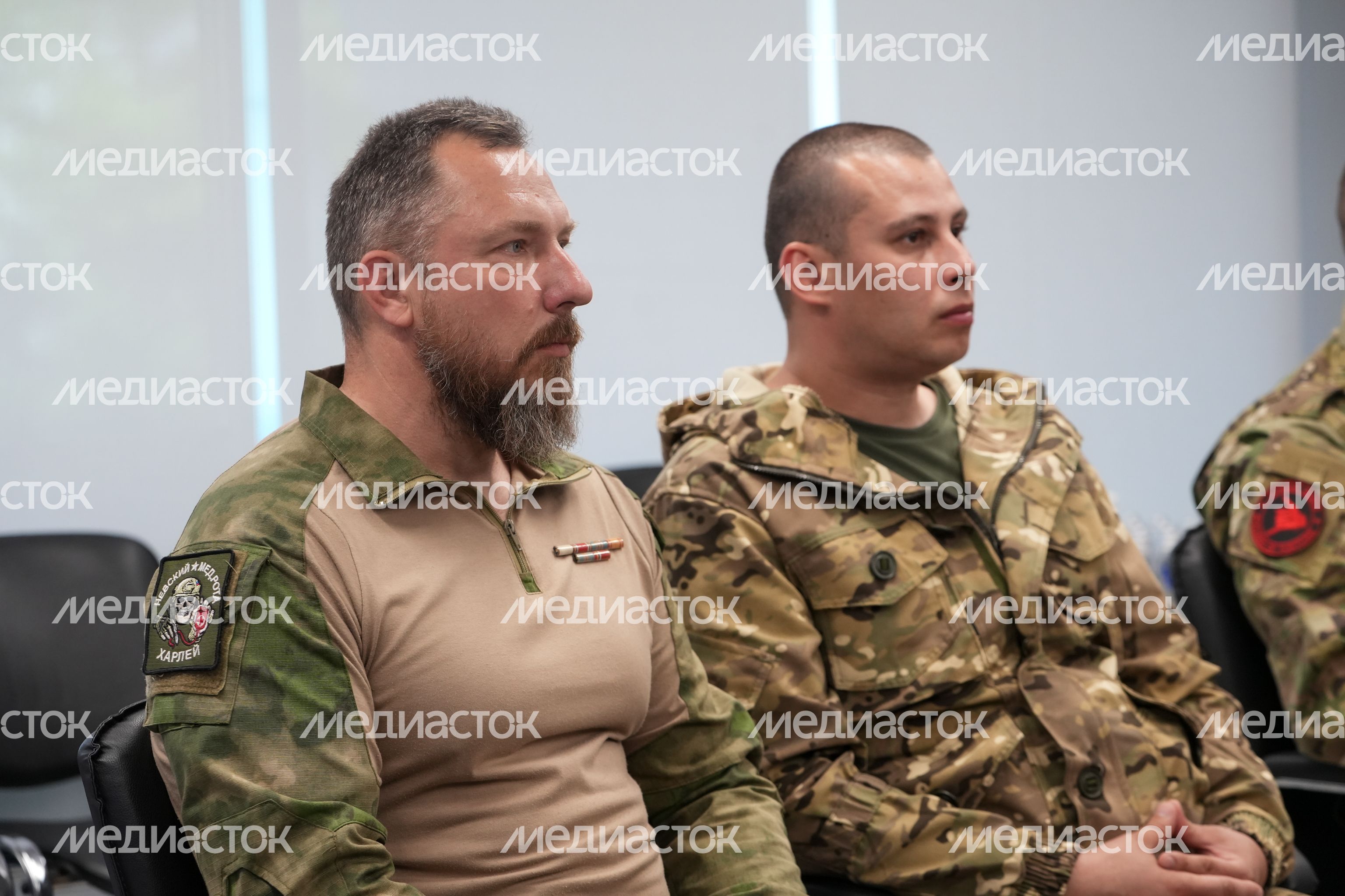Встреча с участниками СВО - победителями предварительного голосования "Единой России" Встреча с участниками СВО - победителями предварительного голосования "Единой России"