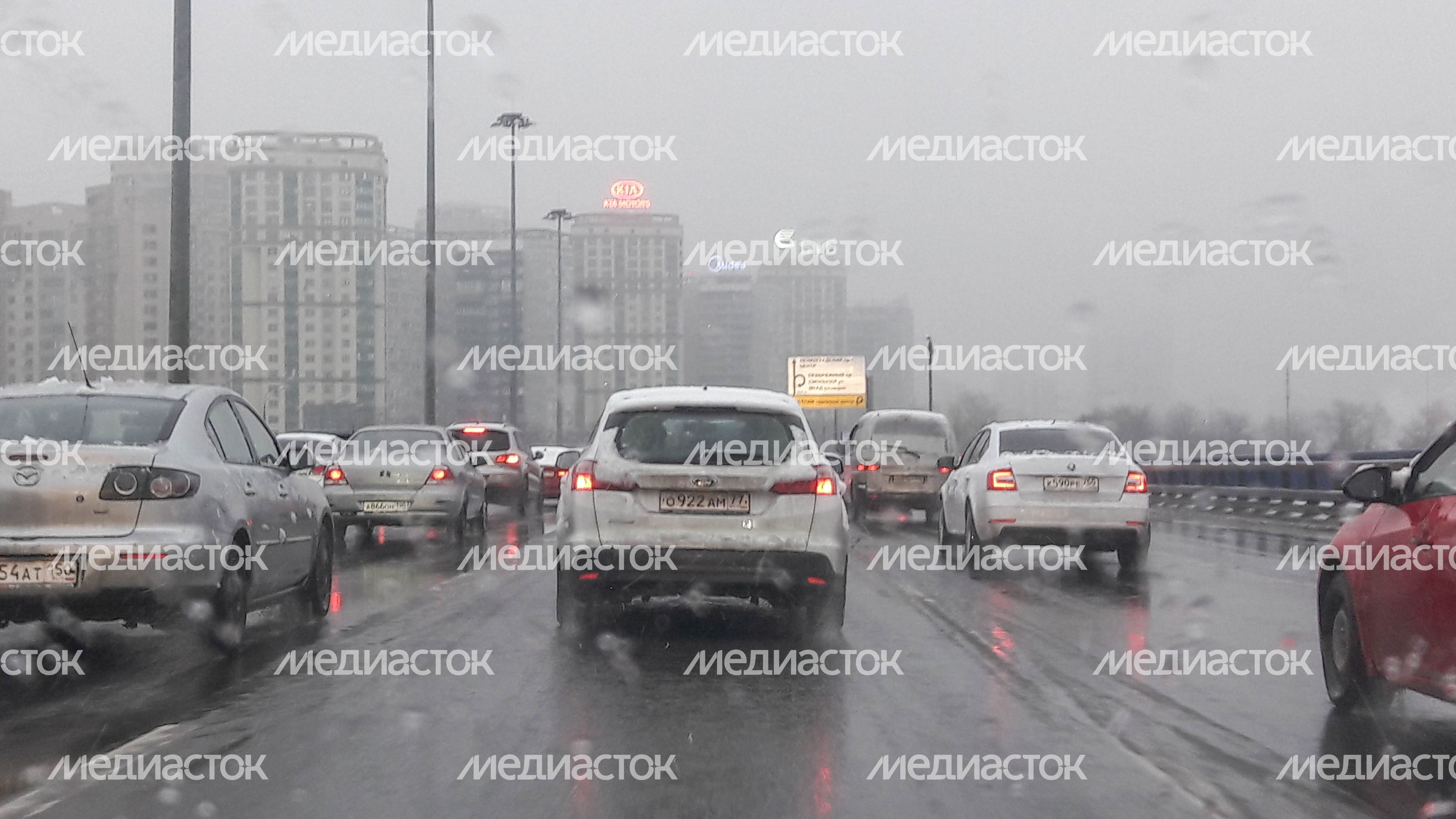 Снегопад в Москве и Подмосковье