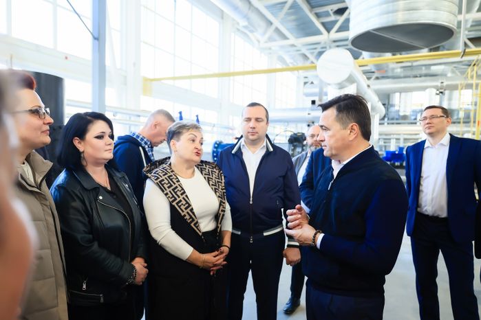 Осмотр новой котельной и реконструируемого участка теплосети в Королеве Губернатором Подмосковья
