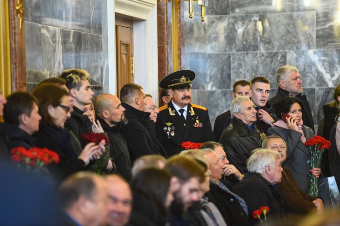 Церемония прощания с космонавтом Алексеем Леоновым в Подмосковье