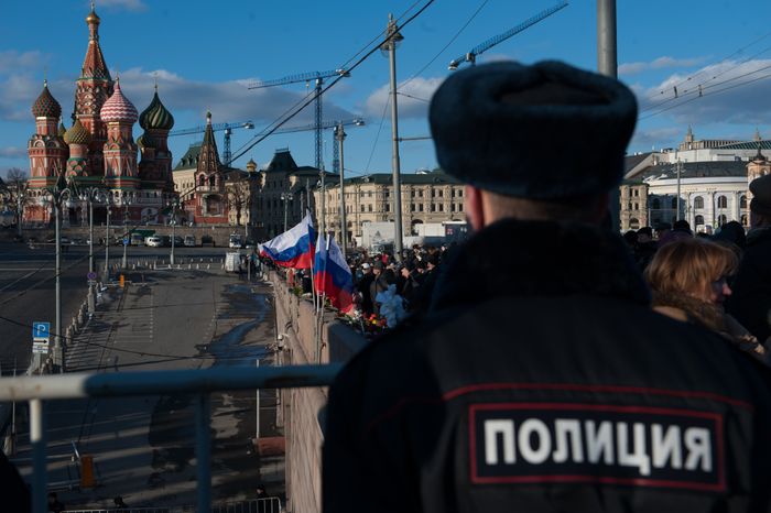 Марш памяти убитого политика Бориса Немцова в Москве