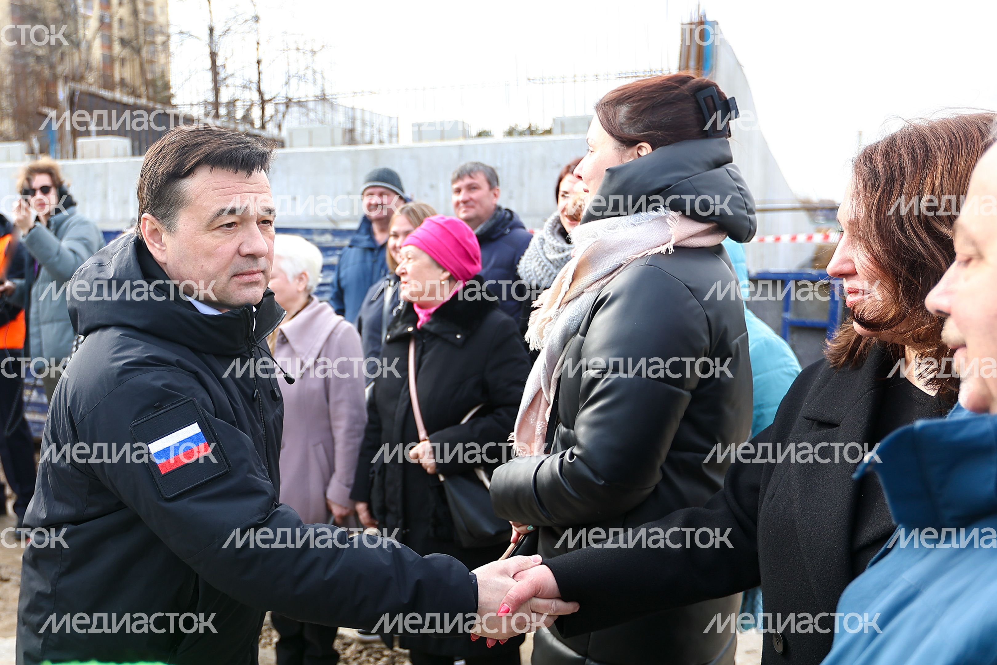 Проверка губернатором строительства путепровода в Раменском