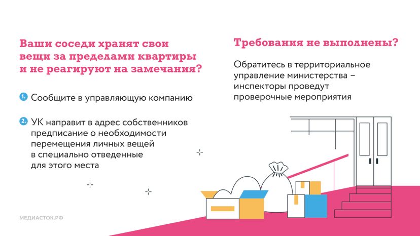Правила хранения вещей горизонталь 06