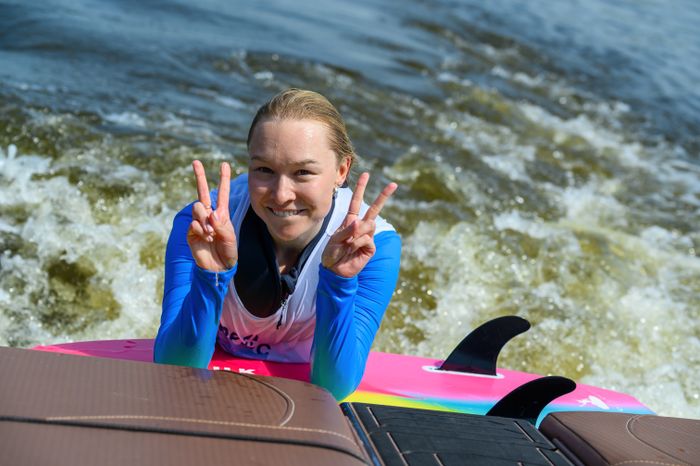 Чемпионат Московской области по серфингу на Пироговском водохранилище в Долгопрудном