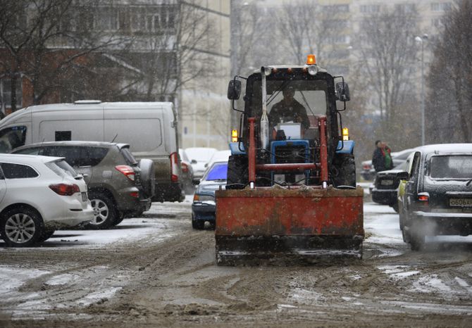 Снегопад в Троицке