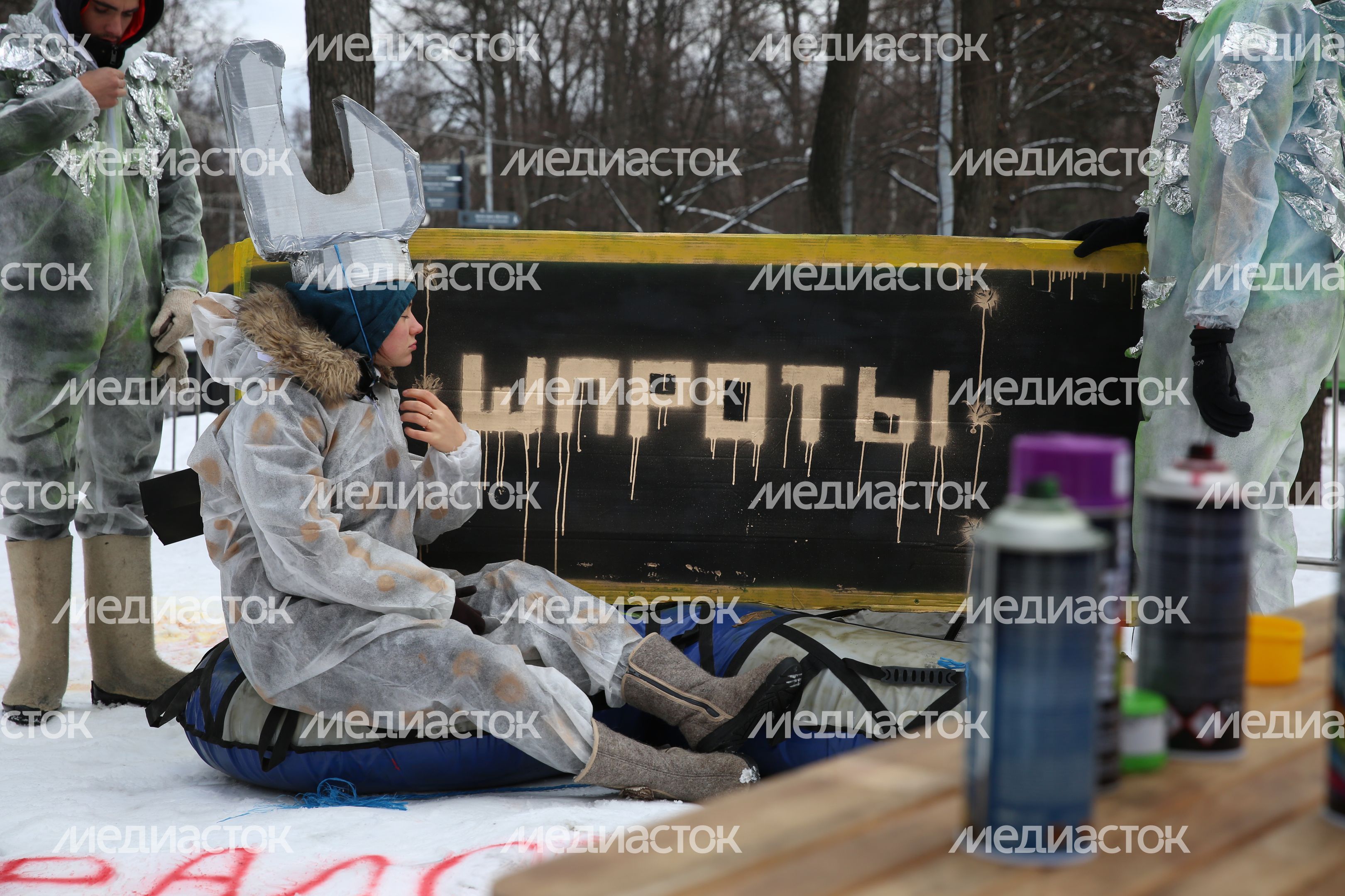 Фестиваль «Battle Сани» в парке «Сокольники» в Москве