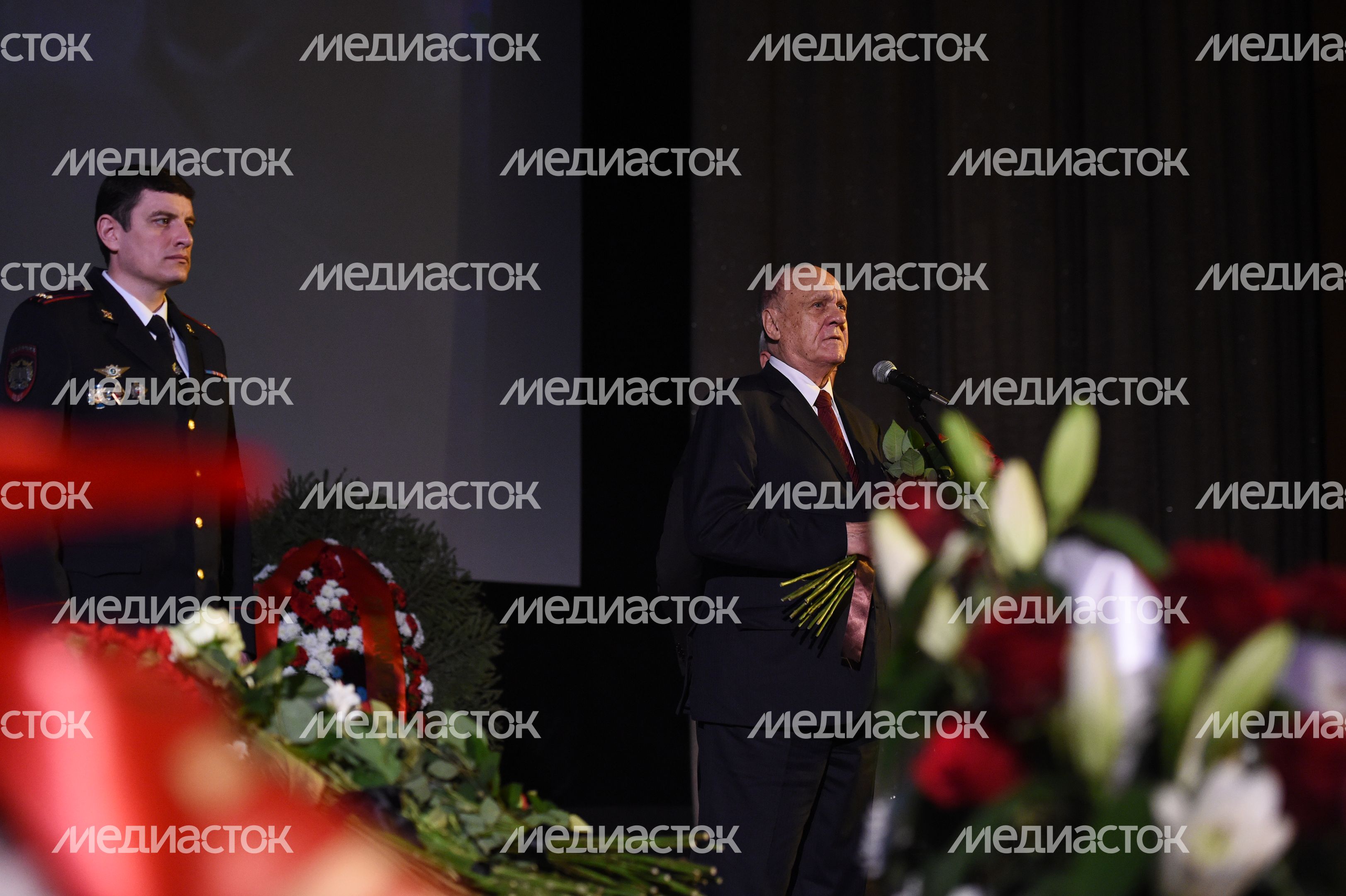 Прощание с актером Алексеем Баталовым в Доме кино в Москве