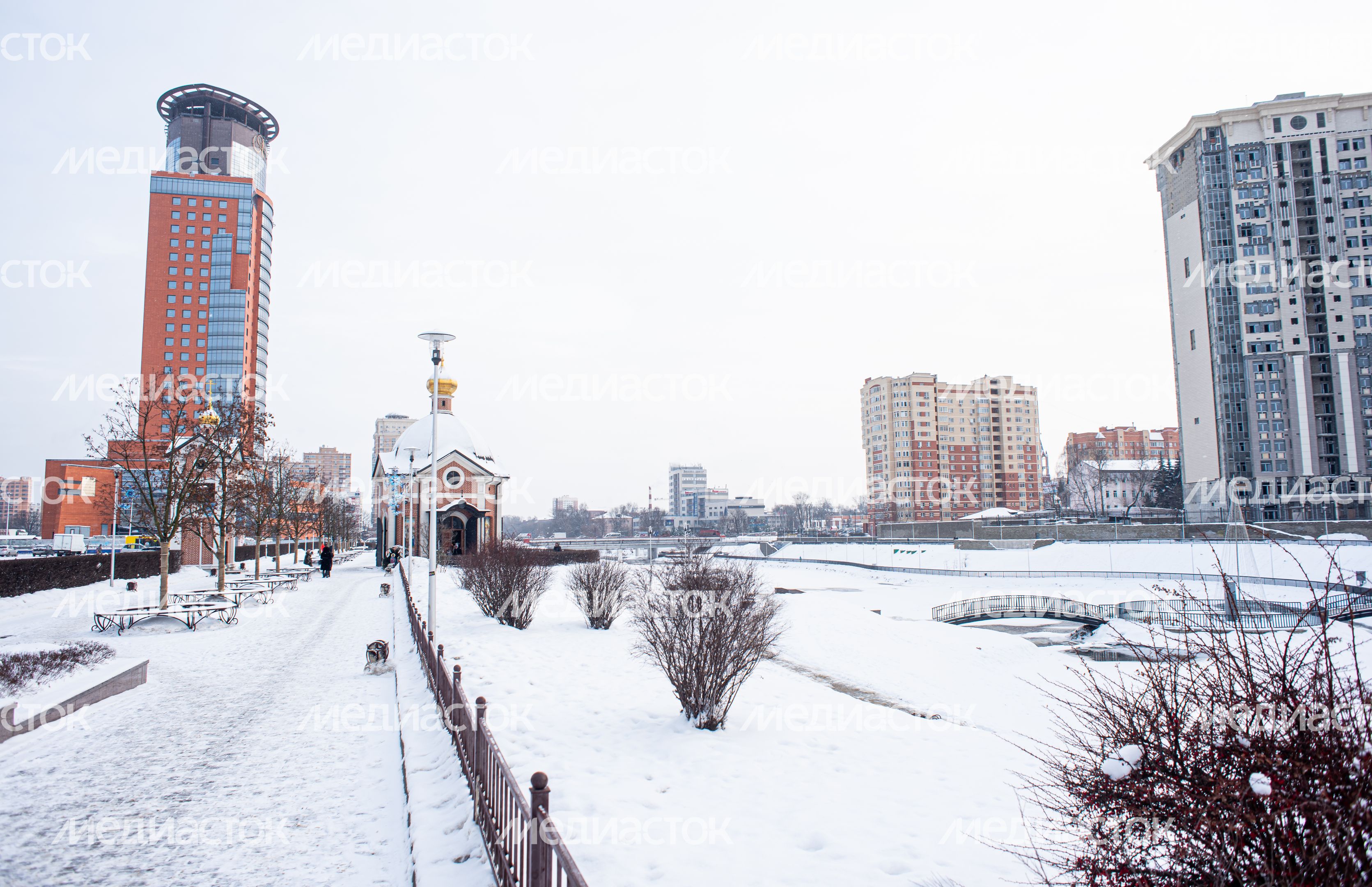 Зимние виды города Щелково