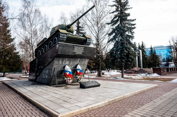Зимние виды города Чехов