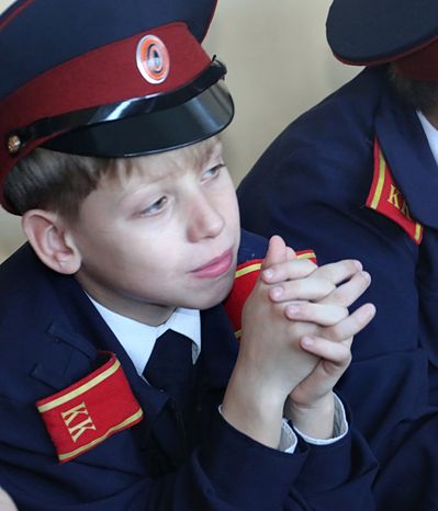 Посвящение в кадеты в каширской школе №8